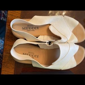 Meucci slip on dress sandals